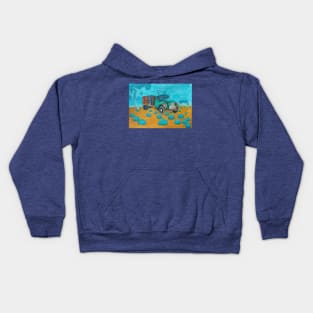 Abandoned truck in outback Australia - painting Kids Hoodie